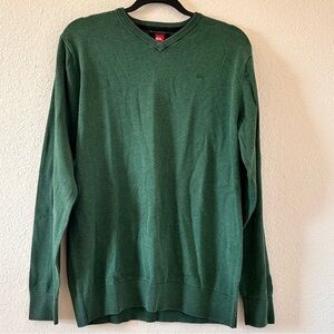 Quiksilver High Vneck Fine Knit Sweater Men Size Large